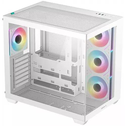 Корпус Deepcool CG530 4F белый без БП ATX 6x120mm 4x140mm 1xUSB3.0 audio bott PSU