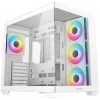 Корпус Deepcool CG530 4F белый без БП ATX 6x120mm 4x140mm 1xUSB3.0 audio bott PSU
