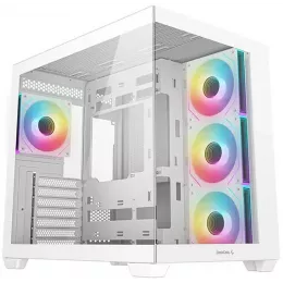 Корпус Deepcool CG530 4F белый без БП ATX 6x120mm 4x140mm 1xUSB3.0 audio bott PSU