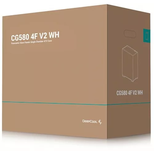 Корпус Deepcool CG580 4F V2 WH белый без БП ATX 6x120mm 4x140mm 2xUSB3.0 audio bott PSU