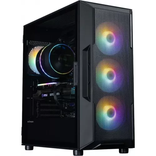 Корпус Zalman i3 Neo v2 черный без БП ATX 7x120mm 5x140mm 1xUSB3.0 audio bott PSU