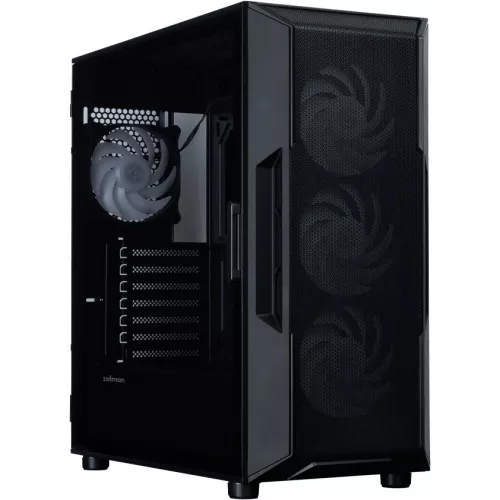 Корпус Zalman i3 Neo v2 черный без БП ATX 7x120mm 5x140mm 1xUSB3.0 audio bott PSU