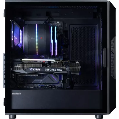 Корпус Zalman i3 Neo v2 черный без БП ATX 7x120mm 5x140mm 1xUSB3.0 audio bott PSU