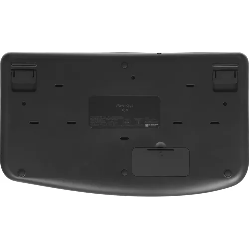 Клавиатура Logitech Wave Keys графитовый USB беспроводная BT/Radio slim Ergo LED (подставка для запястий) (920-012319)