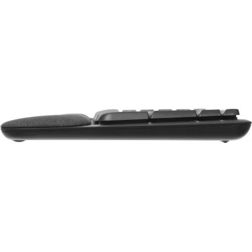 Клавиатура Logitech Wave Keys графитовый USB беспроводная BT/Radio slim Ergo LED (подставка для запястий) (920-012319)