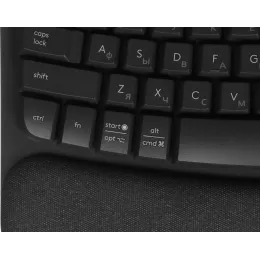 Клавиатура Logitech Wave Keys графитовый USB беспроводная BT/Radio slim Ergo LED (подставка для запястий) (920-012319)