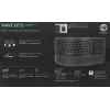Клавиатура Logitech Wave Keys графитовый USB беспроводная BT/Radio slim Ergo LED (подставка для запястий) (920-012319)