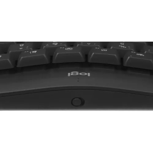 Клавиатура Logitech Wave Keys графитовый USB беспроводная BT/Radio slim Ergo LED (подставка для запястий) (920-012319)
