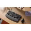 Клавиатура Logitech Wave Keys графитовый USB беспроводная BT/Radio slim Ergo LED (подставка для запястий) (920-012319)