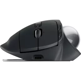 Трекбол Logitech Trackball MX Ergo S графитовый оптическая 2048dpi silent беспров. BT/Radio USB 8but (910-007261)