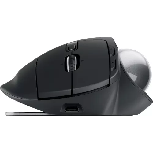 Трекбол Logitech Trackball MX Ergo S графитовый оптическая 2048dpi silent беспров. BT/Radio USB 8but (910-007261)