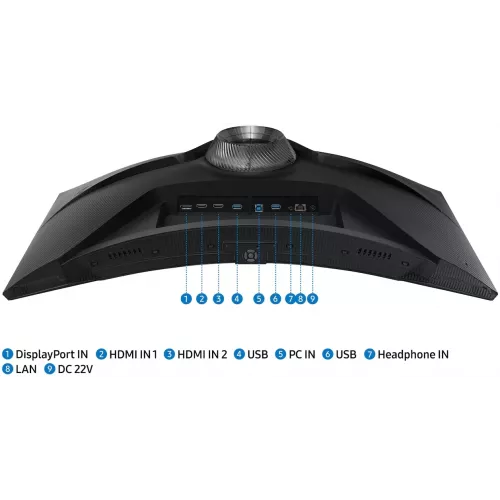 Монитор Samsung 31.5" Odyssey G6 S32BG650EUXEN черный VA LED 16:9 HDMI полуматовая HAS Piv 2500:1 350cd 178гр/178гр 2560x1440 240Hz FreeSync Premium Pro DP 2K USB 7.4кг