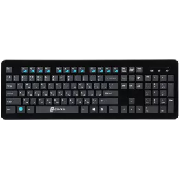 Клавиатура Оклик 870S черный USB беспроводная slim Multimedia (368218)