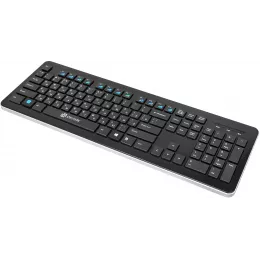 Клавиатура Оклик 870S черный USB беспроводная slim Multimedia (368218)