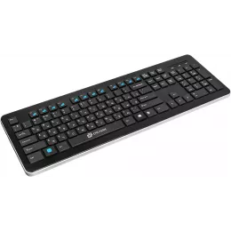 Клавиатура Оклик 870S черный USB беспроводная slim Multimedia (368218)
