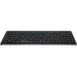 Клавиатура Оклик 870S черный USB беспроводная slim Multimedia (368218)
