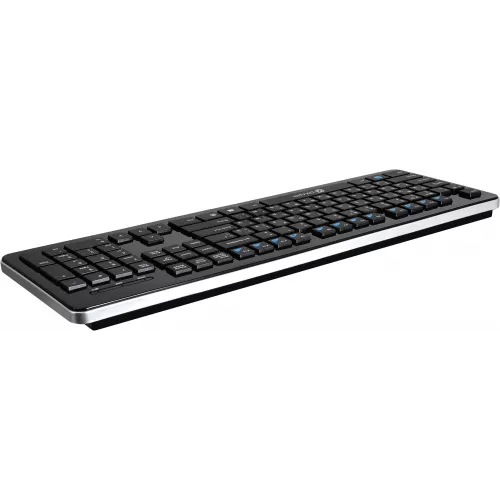 Клавиатура Оклик 870S черный USB беспроводная slim Multimedia (368218)