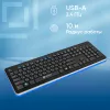 Клавиатура Оклик 870S черный USB беспроводная slim Multimedia (368218)