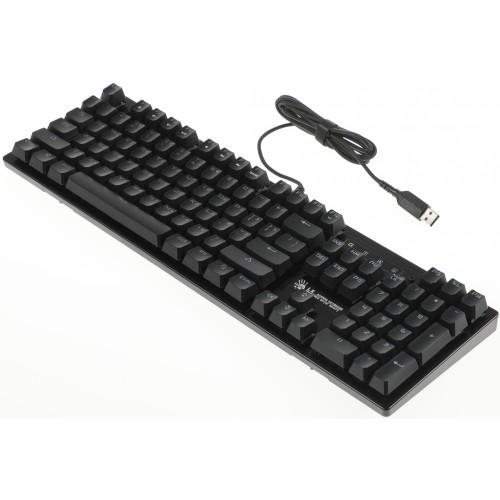 Клавиатура A4Tech B820R механическая черный USB for gamer LED (B820R BLACK (RED SWITCH)) кабель 1.8м