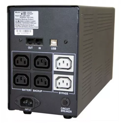 Источник бесперебойного питания Powercom Imperial IMD-1025AP 615Вт 1025ВА черный