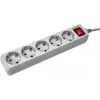 Сетевой фильтр PC Pet AP01006-E-G 1.8м (5 розеток) серый (пакет ПЭ)