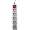 Сетевой фильтр PC Pet AP01006-E-G 1.8м (5 розеток) серый (пакет ПЭ)