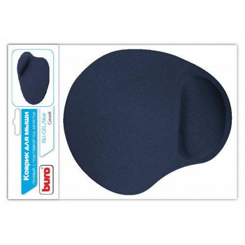 Коврик для мыши Buro BU-GEL Мини синий 225x190x2мм (BU-GEL/BLUE)