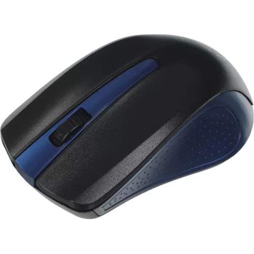 Мышь Оклик 485MW черный/синий оптическая 1200dpi беспров. USB для ноутбука 3but (997826)