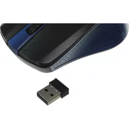 Мышь Оклик 485MW черный/синий оптическая 1200dpi беспров. USB для ноутбука 3but (997826)