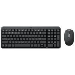 Клавиатура + мышь Logitech MK250 Compact MR0114 клав:графитовый мышь:графитовый USB беспроводная BT Multimedia (920-013853)