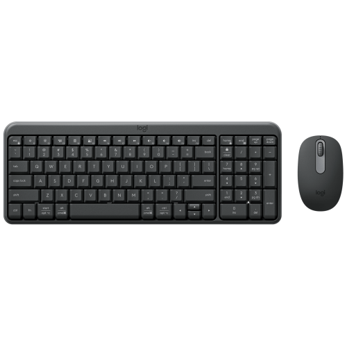 Клавиатура + мышь Logitech MK250 Compact MR0114 клав:графитовый мышь:графитовый USB беспроводная BT Multimedia (920-013853)