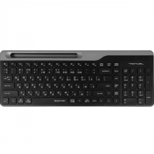 Клавиатура + мышь A4Tech Fstyler FB2535C клав:черный/серый мышь:черный/серый USB беспроводная Bluetooth/Радио slim (FB2535C SMOKY GREY)