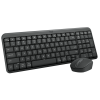 Клавиатура + мышь Logitech MK250 Compact MR0114 клав:графитовый мышь:графитовый USB беспроводная BT Multimedia (920-013853)