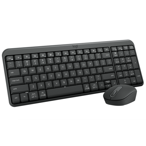 Клавиатура + мышь Logitech MK250 Compact MR0114 клав:графитовый мышь:графитовый USB беспроводная BT Multimedia (920-013853)