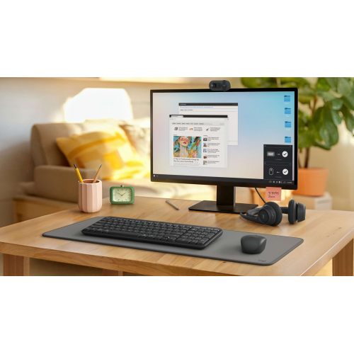 Клавиатура + мышь Logitech MK250 Compact MR0114 клав:графитовый мышь:графитовый USB беспроводная BT Multimedia (920-013853)