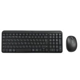 Клавиатура + мышь Logitech MK250 Compact MR0114 клав:графитовый мышь:графитовый USB беспроводная BT Multimedia (920-013853)