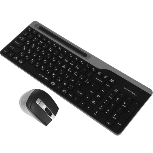 Клавиатура + мышь A4Tech Fstyler FB2535C клав:черный/серый мышь:черный/серый USB беспроводная Bluetooth/Радио slim (FB2535C SMOKY GREY)