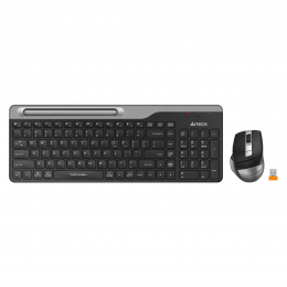 Клавиатура + мышь A4Tech Fstyler FB2535C клав:черный/серый мышь:черный/серый USB беспроводная Bluetooth/Радио slim (FB2535C SMOKY GREY)