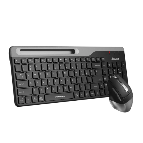 Клавиатура + мышь A4Tech Fstyler FB2535C клав:черный/серый мышь:черный/серый USB беспроводная Bluetooth/Радио slim (FB2535C SMOKY GREY)