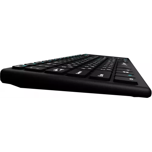 Клавиатура Оклик 830ST черный USB беспроводная slim Multimedia Touch (1011937)