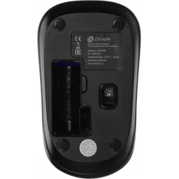 Мышь Оклик 525MW черный/синий оптическая 1000dpi беспров. USB для ноутбука 3but (1090723)
