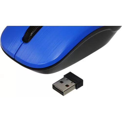 Мышь Оклик 525MW черный/синий оптическая 1000dpi беспров. USB для ноутбука 3but (1090723)