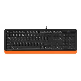 Клавиатура + мышь A4Tech Fstyler F1010 клав:черный/оранжевый мышь:черный/оранжевый USB Multimedia (F1010 ORANGE)