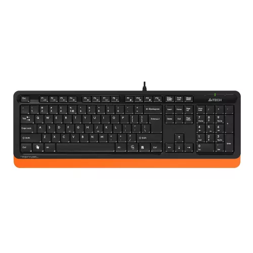 Клавиатура + мышь A4Tech Fstyler F1010 клав:черный/оранжевый мышь:черный/оранжевый USB Multimedia (F1010 ORANGE)