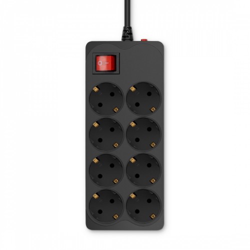 Сетевой фильтр Buro 800SH-5-B 5м (8 розеток) черный (коробка)