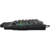 Игровой блок Оклик 701G IRON FIST черный USB for gamer LED (подставка для запястий) (1196590) кабель 1.8м