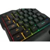 Игровой блок Оклик 701G IRON FIST черный USB for gamer LED (подставка для запястий) (1196590) кабель 1.8м