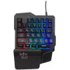 Игровой блок Оклик 701G IRON FIST черный USB for gamer LED (подставка для запястий) (1196590) кабель 1.8м