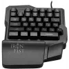 Игровой блок Оклик 701G IRON FIST черный USB for gamer LED (подставка для запястий) (1196590) кабель 1.8м