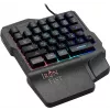 Игровой блок Оклик 701G IRON FIST черный USB for gamer LED (подставка для запястий) (1196590) кабель 1.8м